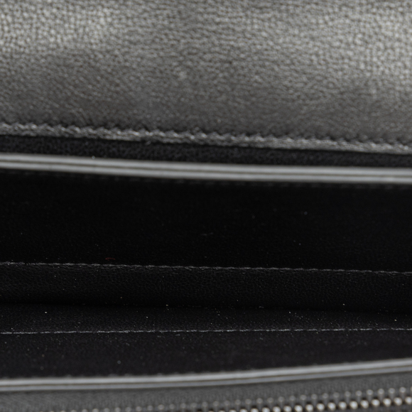 SAINT LAURENT Classic Monogram Matelasse Short Chain Flap Wallet Clutch Bag - Picture 5 of 12